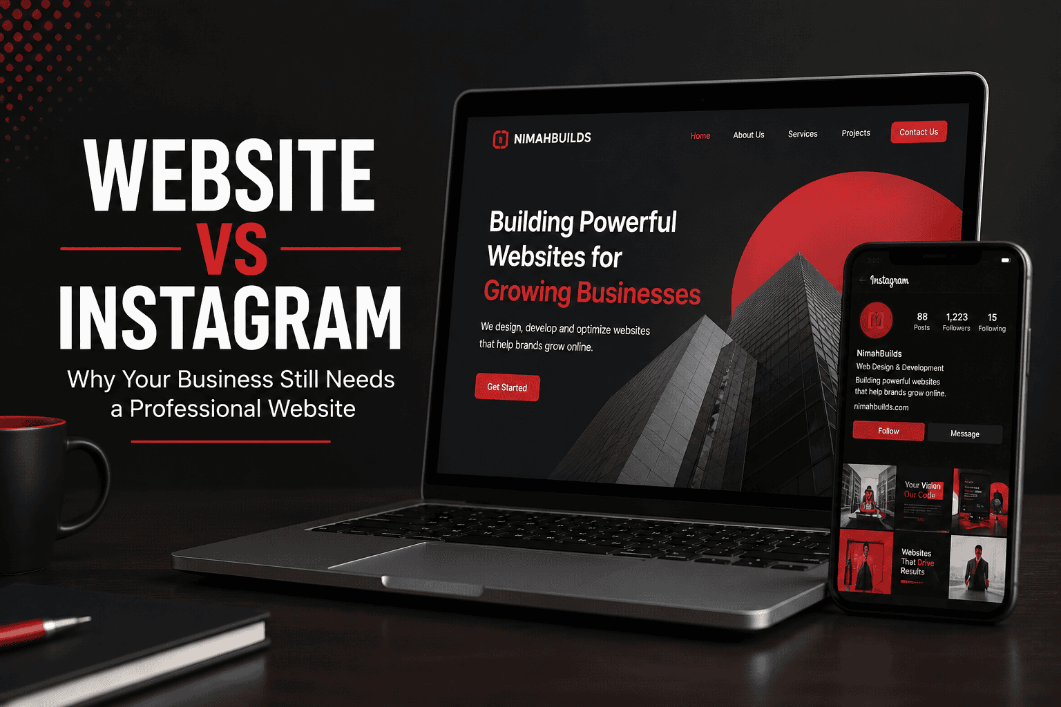 Website vs Instagram: Why Your Business Still Needs a Professional Website